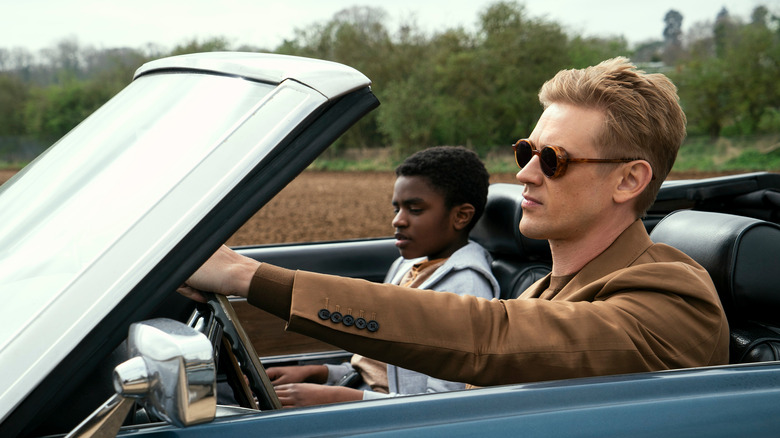 The Corinthian driving with Jed