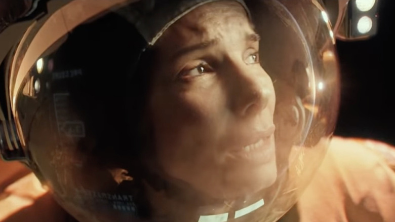 Bullock floats in space