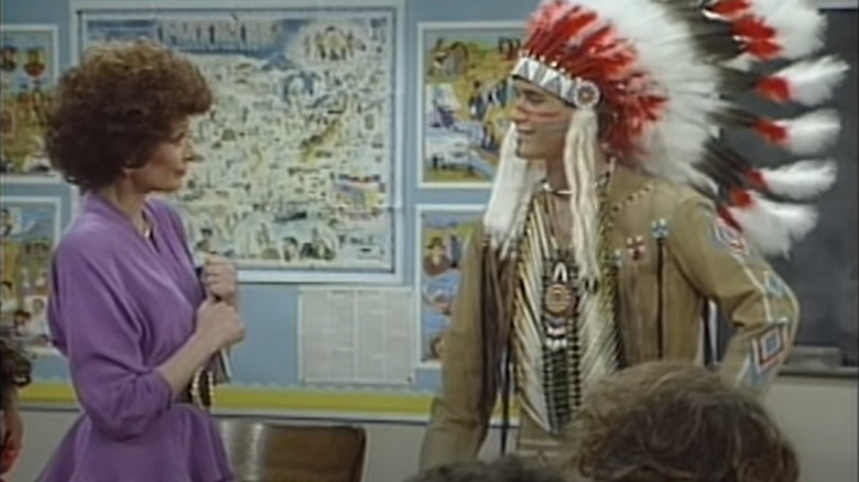 Zack talks to the teacher
