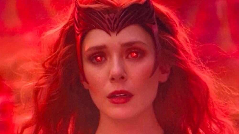 Scarlet Witch staring