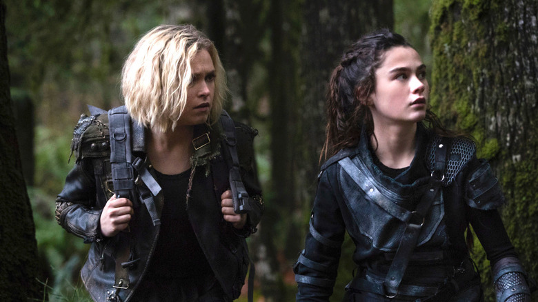 Clarke and Madi Griffin in the woods