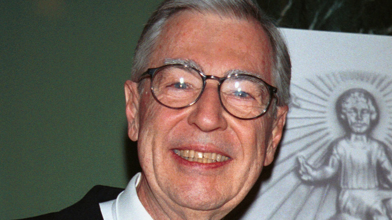 ECU of Fred Rogers smiling