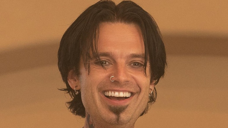 Sebastian Stan Tommy Lee nose ring smile