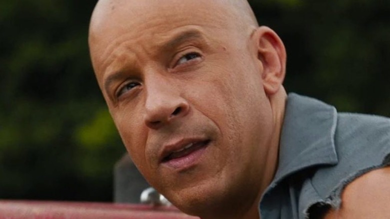 Dominic Toretto looking up