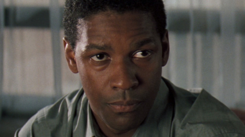 Denzel Washington green shirt