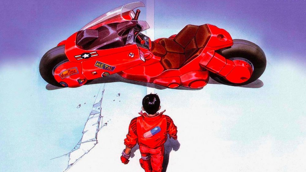 Kaneda walking to his bike in Akira