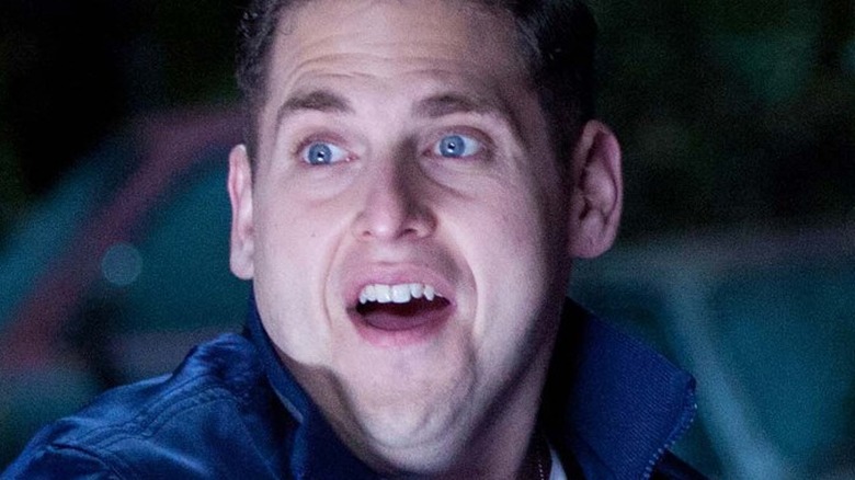 Jonah Hill beaming