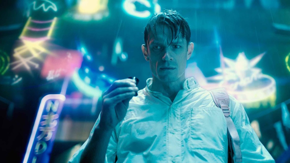 Joel Kinnaman as Takeshi Kovacs on Altered Carbon