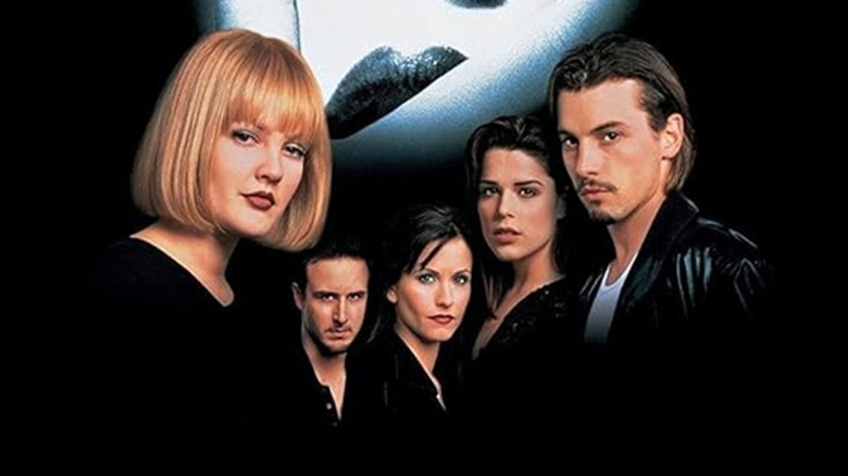 Cast of Scream on poster