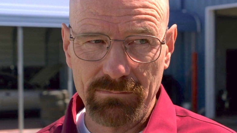 Walter White staring at garage