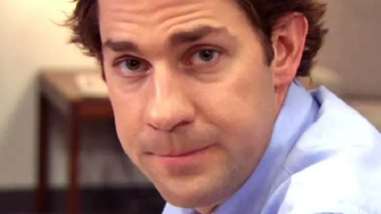 Jim Halpert breaking the fourth wall