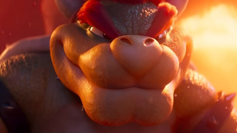 Bowser smiling