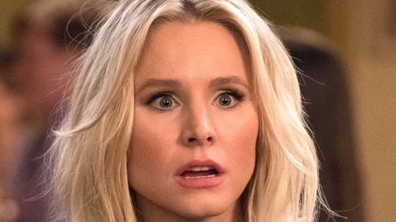 Kristen Bell as Eleanor looking shocked