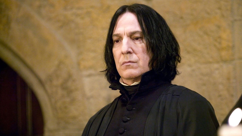 Snape frowning pensive