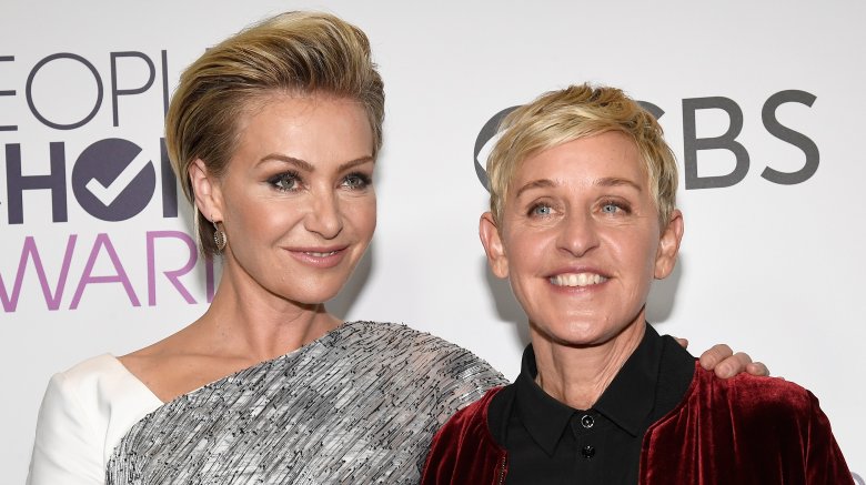 Portia de Rossi and Ellen DeGeneres