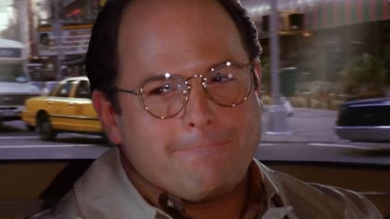 George Costanza pressing lips together