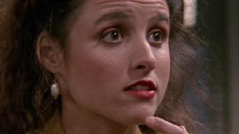 Elaine Benes looking surprised