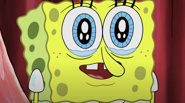 SpongeBob SquarePants crying