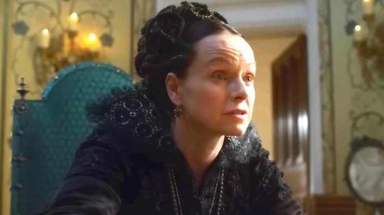 Samantha Morton looking earnest