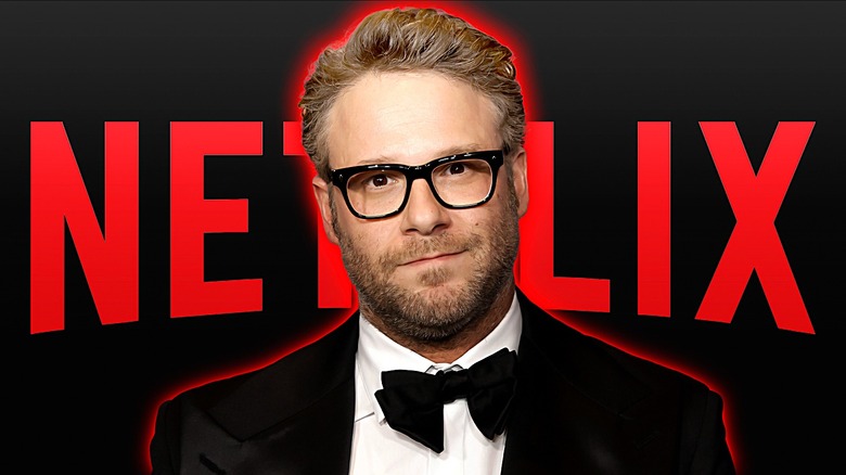 Seth Rogen Netflix logo composite