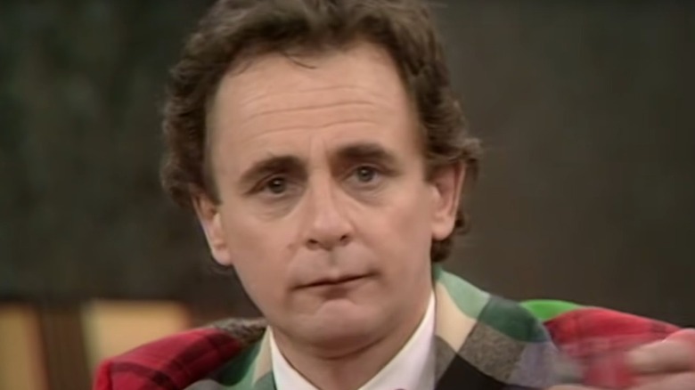 Sylvester McCoy staring