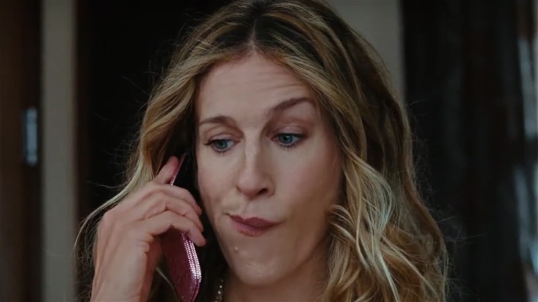 Carrie on the phone