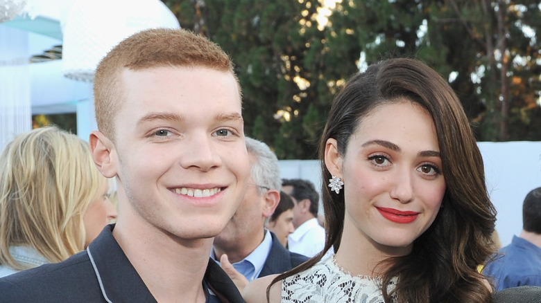 Cameron Monaghan and Emmy Rossum smiling 
