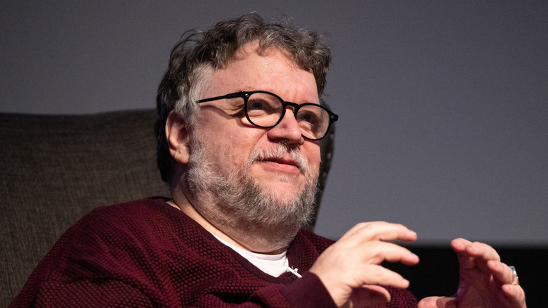 Guillermo del Toro gesturing with hands