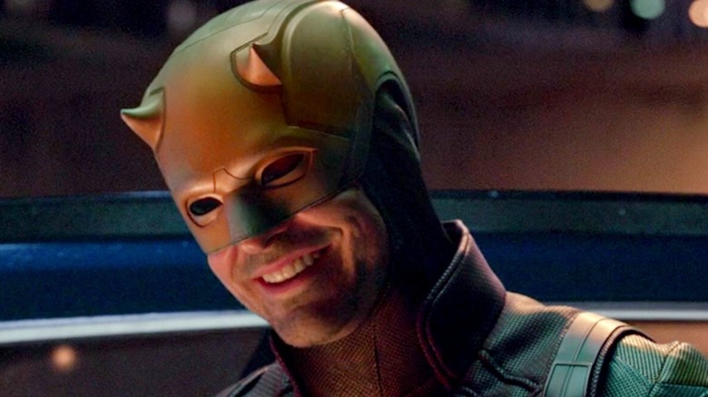 Daredevil smiling