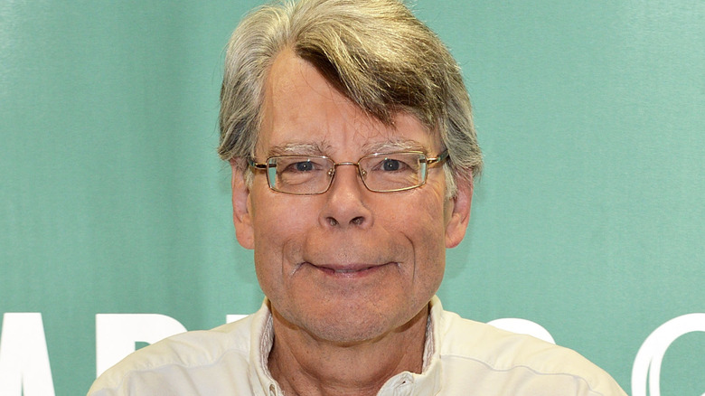 Stephen King at a book signing