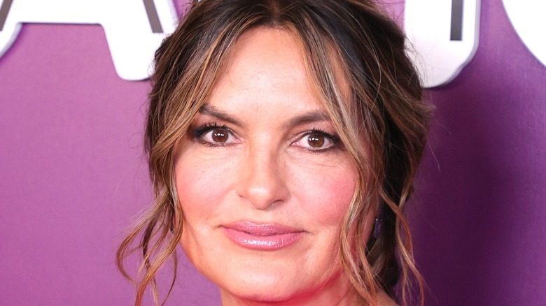 Mariska Hargitay smiling with updo