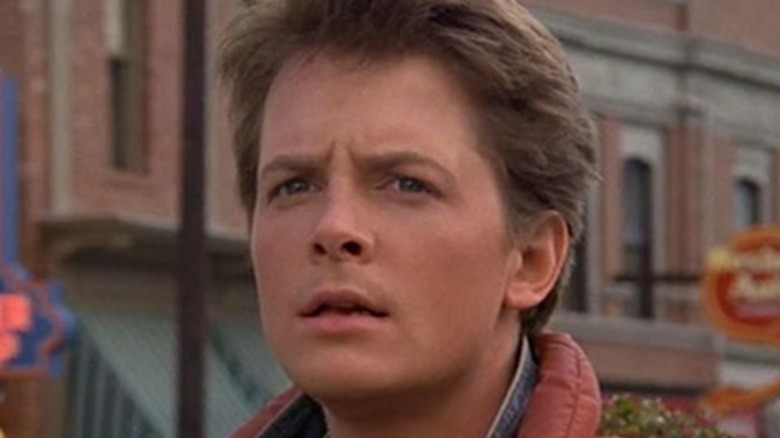 Marty McFly outside