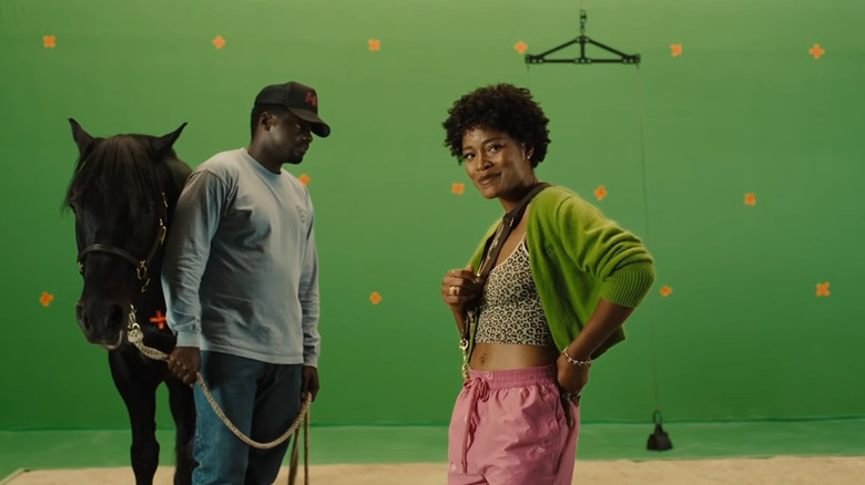 Daniel Kaluuya and Keke Palmer in contrasting emotions