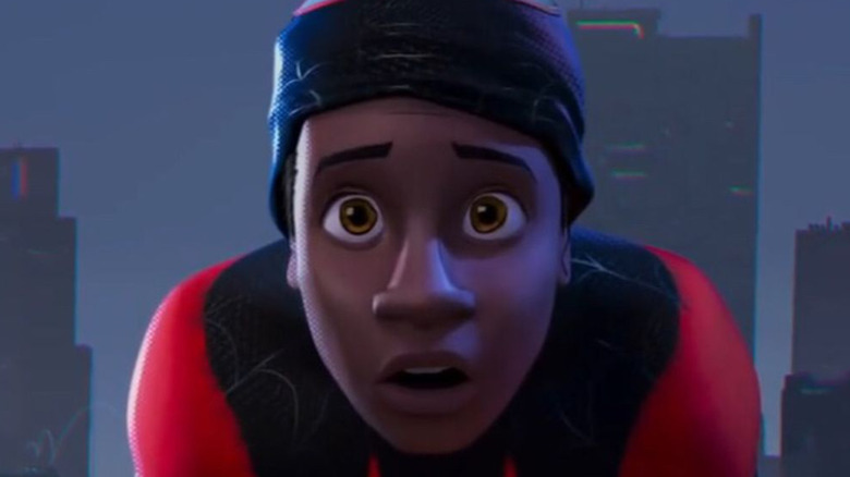Miles Morales looking astonished