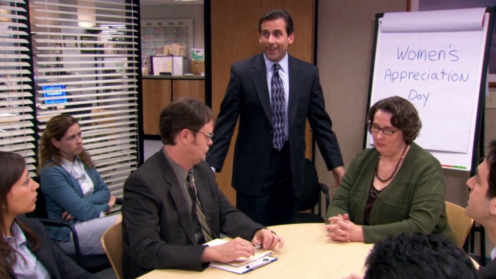 Steve Carell and Phyllis Smith on The Office