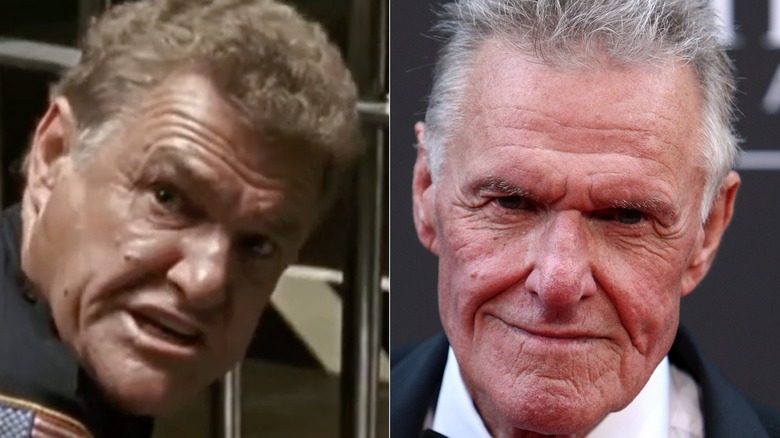 Lt Boyle struggles to remove handcuffs; Charles Napier smiles at the 36th Daytime Emmy Awards in 2009