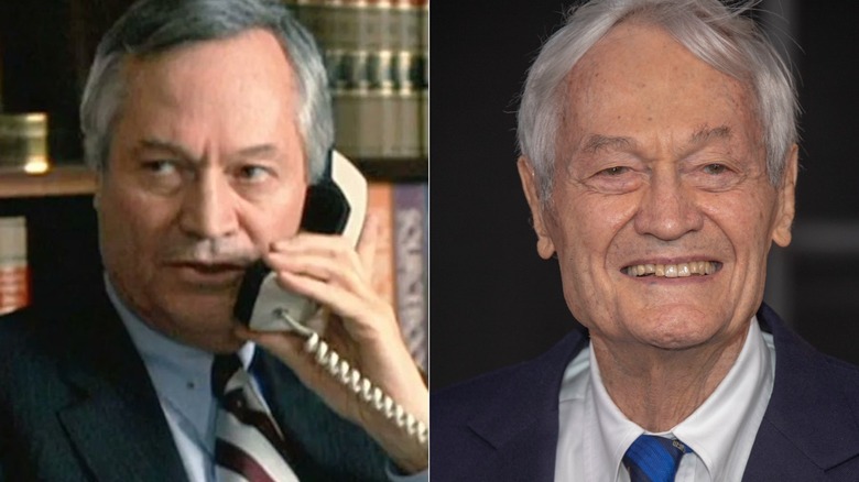 Hayden Burke speaks on the phone; Roger Corman smiles at the Irishman premiere in 2019