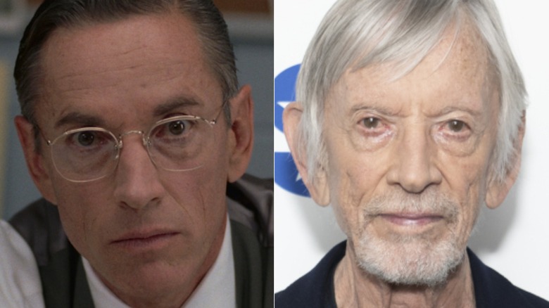 Jack Crawford wears glasses; Scott Glenn poses at the SiriusXM office in 2025