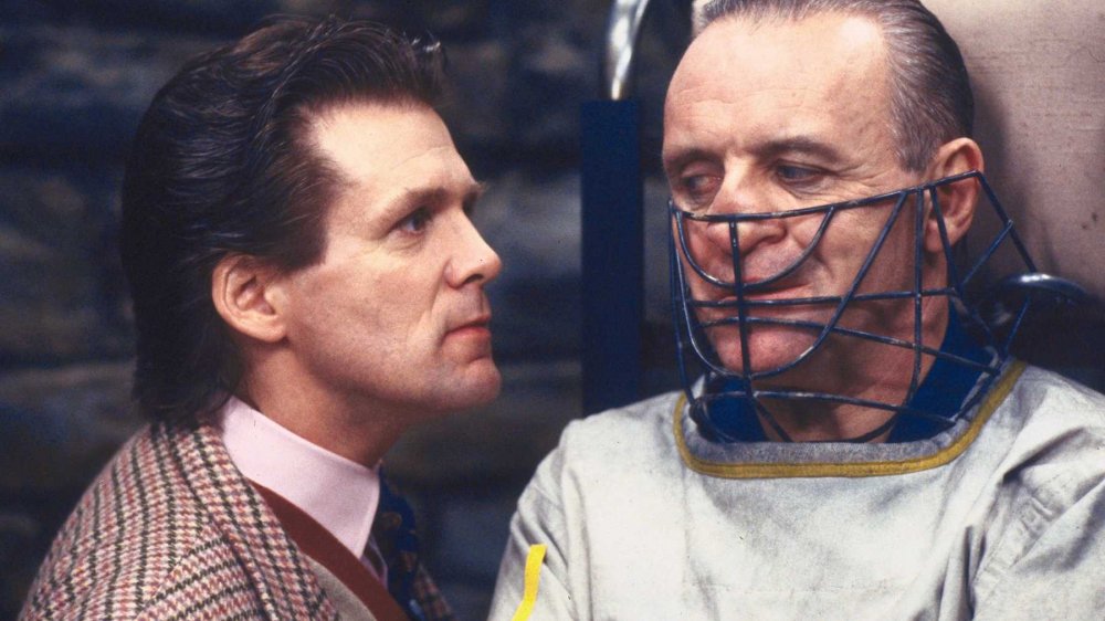 Anthony Heald and Sir Anthony Hopkins in Silence of the Lambs