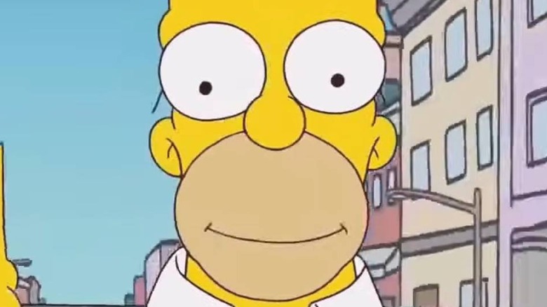 Front-facing Homer Simpson smiling