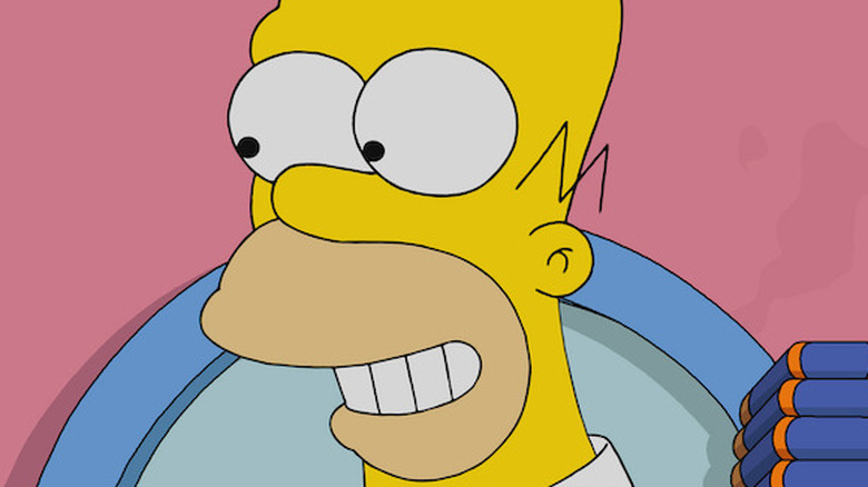 Homer Simpson grinning
