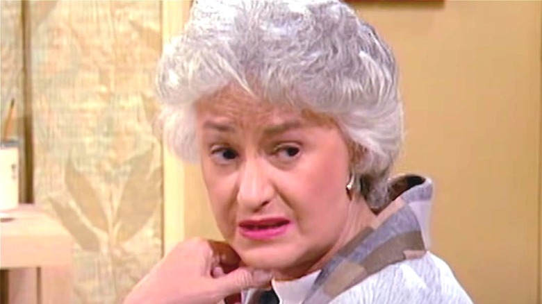 Dorothy grimacing on the golden girls 