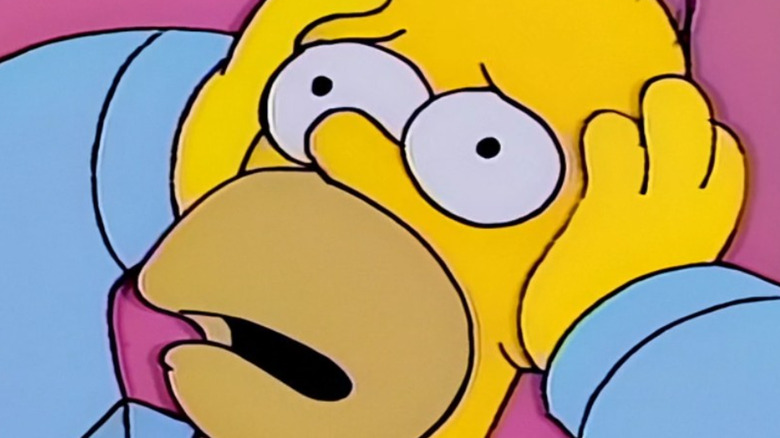 Homer crying