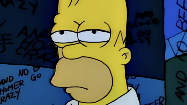 Homer Simpson in the series' parody of The Shining