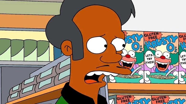 Apu trying to engage in a chat in Much Apu About Something (2016)