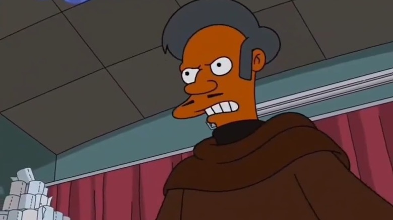 Apu offering a monologue about where he's been in The Revegening (2026)