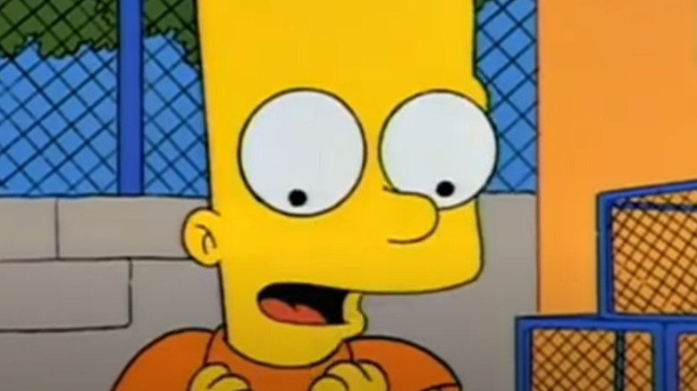 Bart Simpson excited
