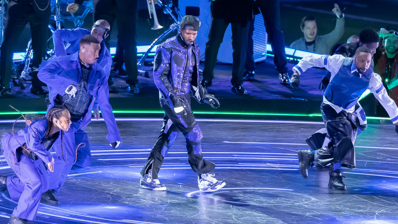 Usher shocked and skating