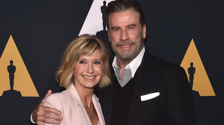 Olivia Newton-John and John Travolta at Oscars