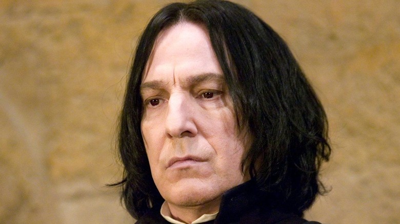 Alan Rickman playing Snape